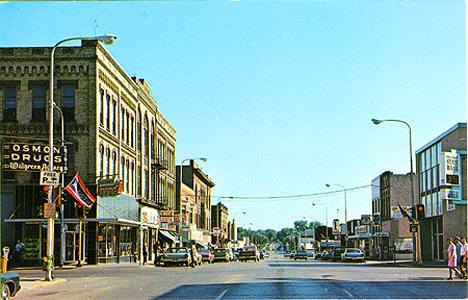 Street view, Crookston Minnesota, 1960's