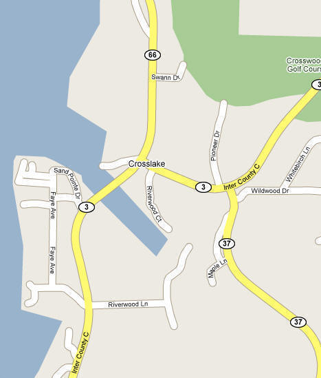 Map of Crosslake Minnesota