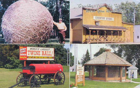 World's Largest Twine Ball, Darwin Minnesota, 1980's