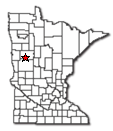 Location of Detroit Lakes MN