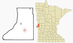 Location of Dumont, Minnesota
