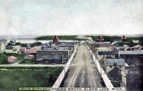 Main Street looking south, Elbow Lake Minnesota, 1910