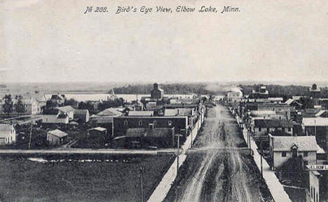 Birds eye view, Elbow Lake Minnesota, 1908