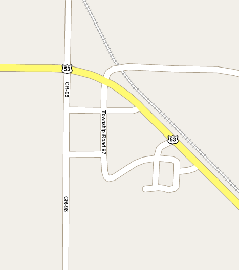 Map of Ericsburg Minnesota