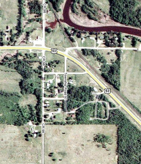 Aerial Photo of Ericsburg Minnesota
