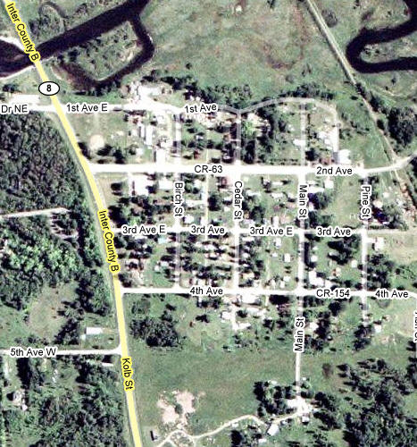 Aerial Photo of Federal Dam Minnesota