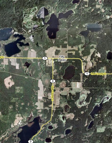 Aerial Photo of Fifty Lakes Minnesota