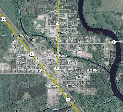 Aerial Photo of Floodwood Minnesota