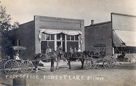 Post Office, Forest Lake Minnesota, 1911
