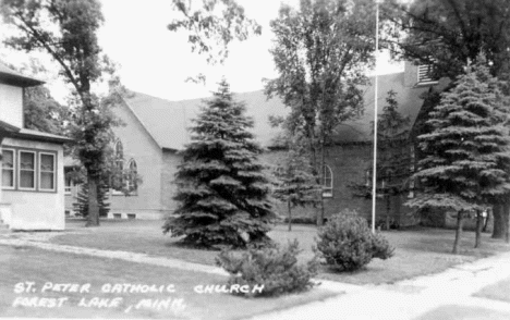 St. Peter Catholic Church, Forest Lake Minnesota, 1950's