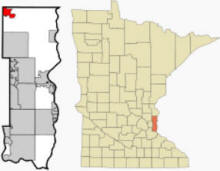 Location of Forest Lake, Minnesota