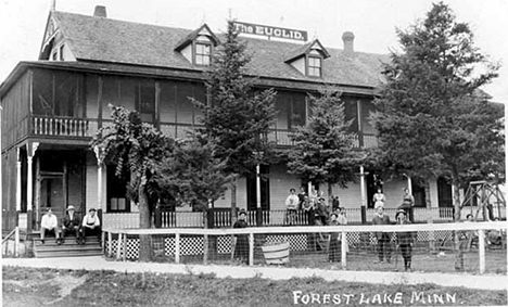 The Euclid Hotel, Forest Lake Minnesota, 1909