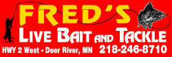 Fred's Live Bait & Tackle, Deer River Minnesota