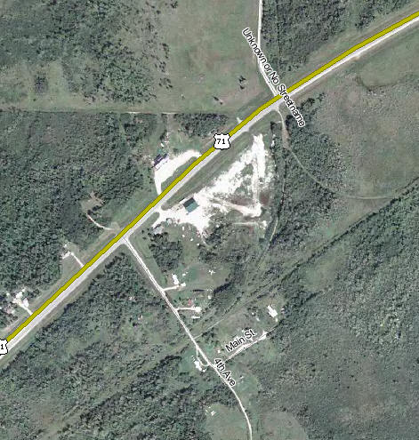 Aerial photo of Funkley Minnesota