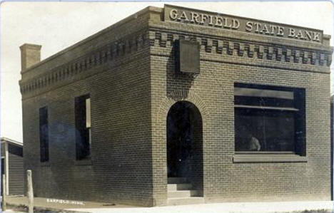 Garfield State Bank, Garfield Minnesota, 1910's