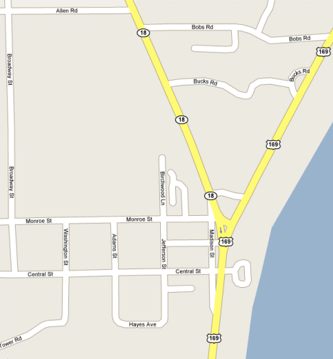 Street Map of Garrison Minnesota