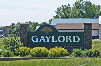 Gaylord Minnesota welcome sign