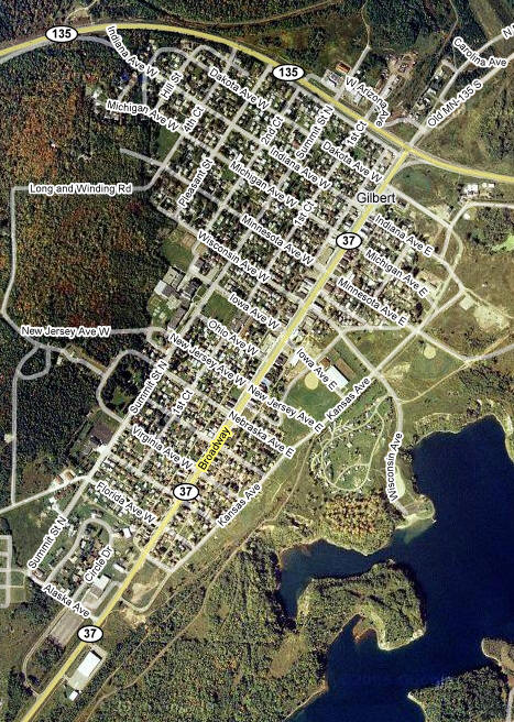 Aerial Photo of Gilbert Minnesota