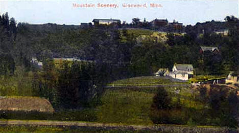 View of Glenwood from below the hill, 1920