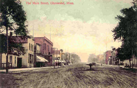 Main Street, Glenwood Minnesota, 1909