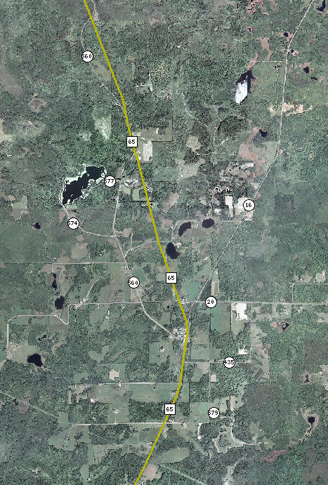Aerial photo of Goodland Township Minnesota