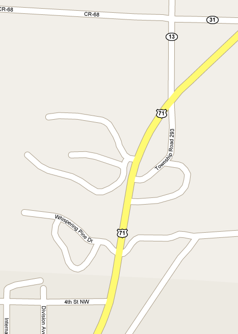Map of Great Falls Minnesota