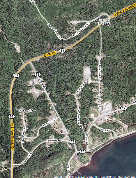 Aerial Photo of Grand Portage Minnesota