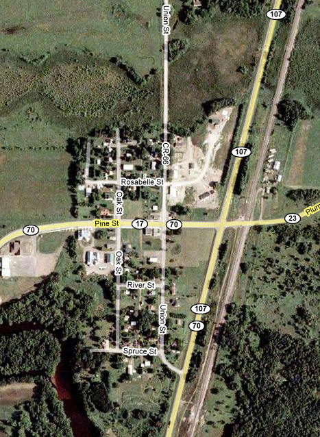 Aerial Photo of Grasston Minnesota