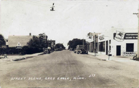 Street Scene, Grey Eagle Minnesota, early 1930's