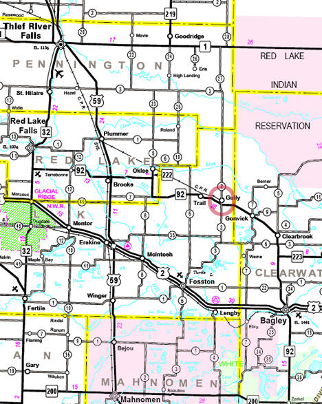 Location of Gully MN