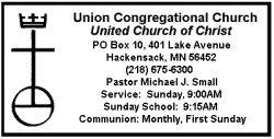 Union Congregational Church, Hackensack Minnesota