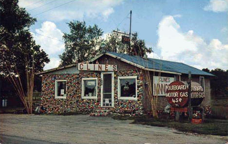 Cline's Bait Shop, Hackensack Minnesota, 1950's