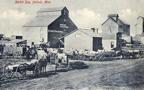 Market Day, Hallock Minnesota, 1914