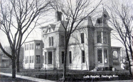 Latto Hospital, Hastings Minnesota, 1921