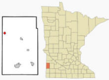 Location of Hendricks, Minnesota