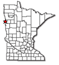 Location of Hendrum Minnesota