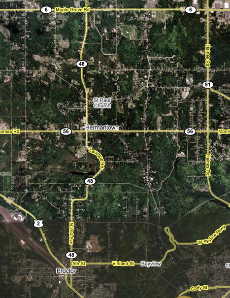 Aerial Photo of Hermantown Minnesota