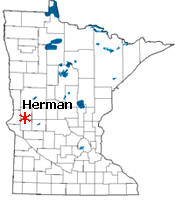 Location of Herman Minnesota