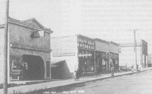 Lake Avenue in Hill City Minnesota, year unknown