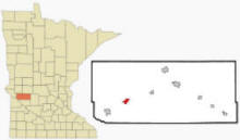 Location of Holloway, Minnesota