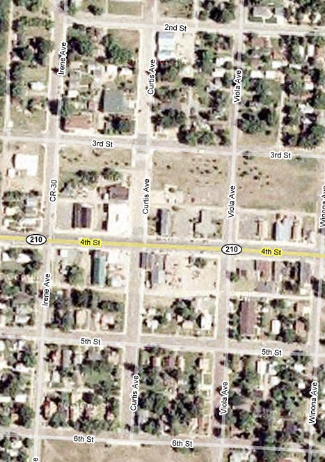 Aerial photo of downtown Ironton Minnesota