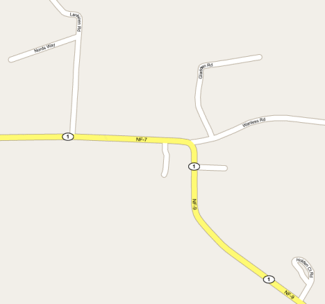 Map of the Isabella Minnesota area