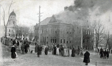 Fire at Public School, Jackson Minnesota, 1913