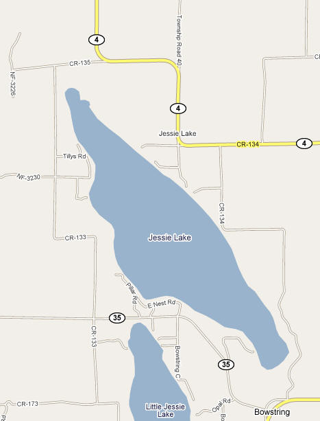 Map of Lake Jessie Township Minnesota