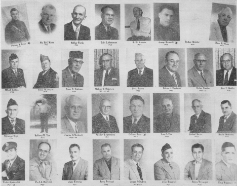 American Legion Past Commanders, Keewatin Minnesota