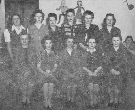 First Officers of V. F. W. Auxiliary, Keewatin Minnesota, 1956