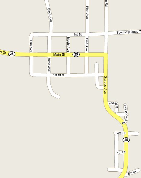 Map of Kinney Minnesota