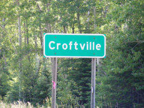 Croftville Minnesota road sign