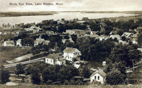 Birds eye view, Lake Benton Minnesota, 1910