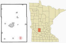 Location of Lake Lillian, Minnesota